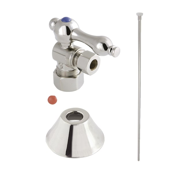 Plumbing Toilet Trim Kit, 58Inch x 38Inch OD Comp, Polished Nickel